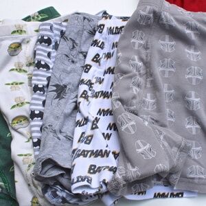 16 Lot Hanna Andersson Org Cotton Boxer Briefs Grogu/Batman/Solid/Stripes 14-16
